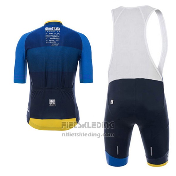 2017 Fietskleding Giro d'Italia Donker Blauw Korte Mouwen en Koersbroek